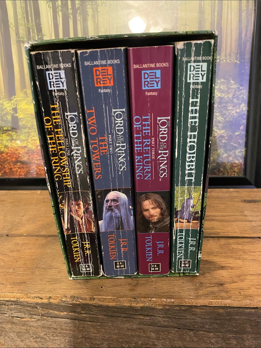Del Rey The Lord of the Rings & The Hobbit Boxed Set - Green/Blue/Maroon
